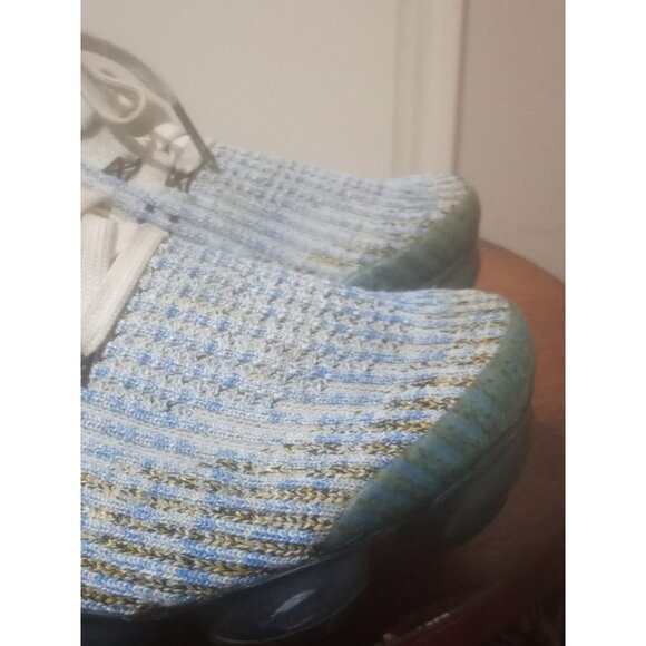 Nike Air VaporMax Flyknit 3 “Photo Blue Gold Club” Shoes Mens 8.5 (AJ6900-106) main image 4